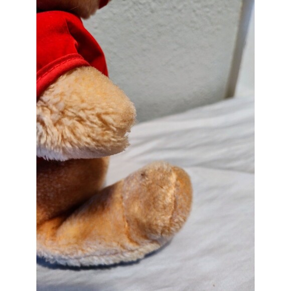 Vintage 1960s Winnie The Pooh 12” Plush w Embroidered Shirt Walt Disney Florida - Picture 7 of 13